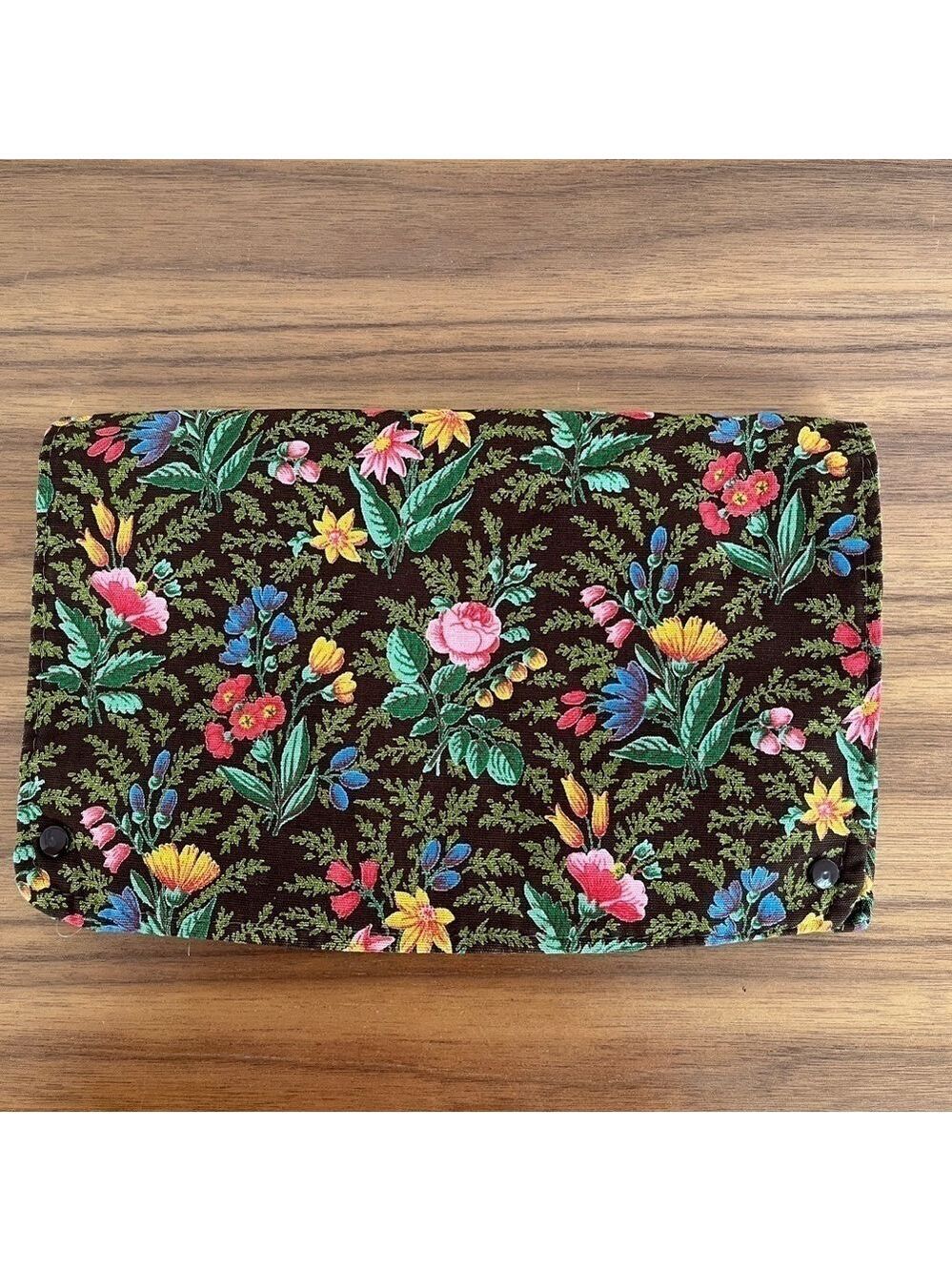 VAGABOND Lined Cosmetic Travel Bag England Floral Cottagecore Travel Vacation